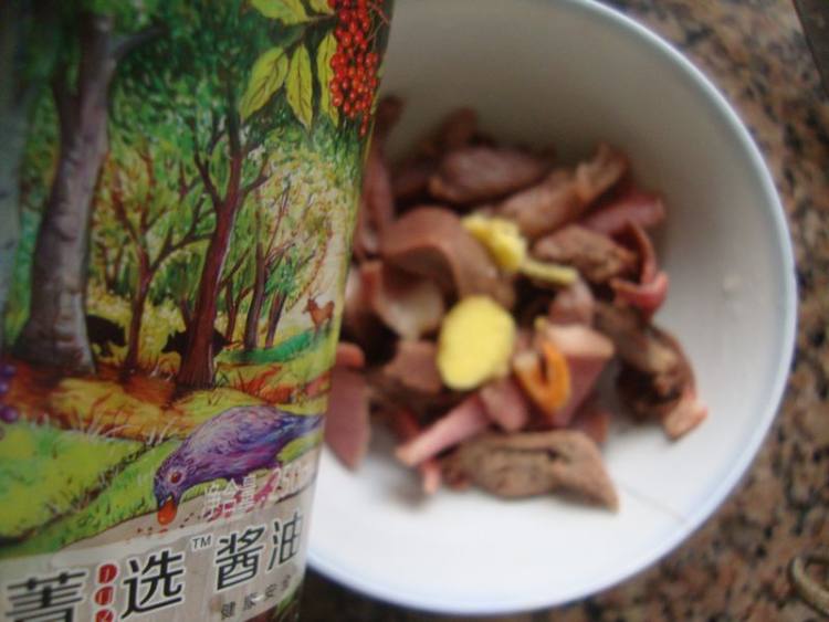 鹅杂炒土豆丝步骤2