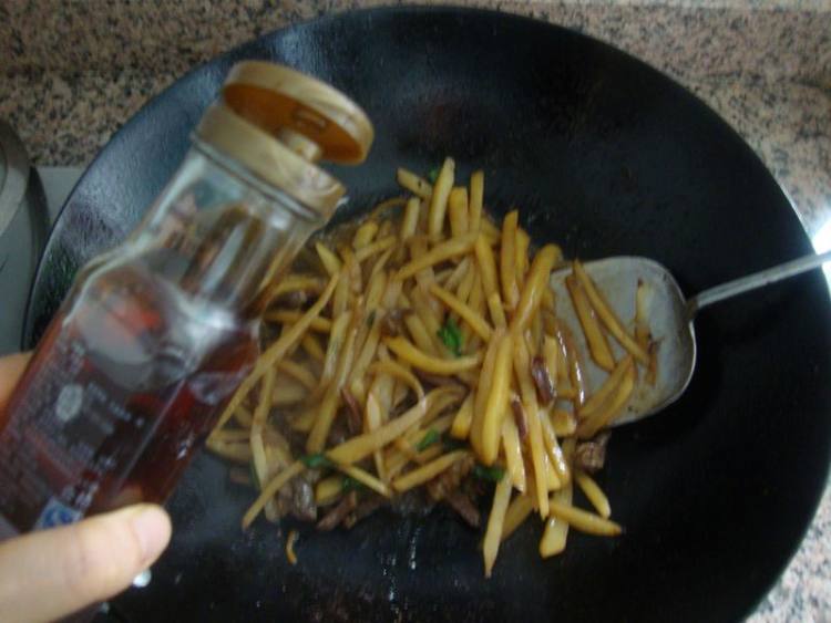 鹅杂炒土豆丝步骤10