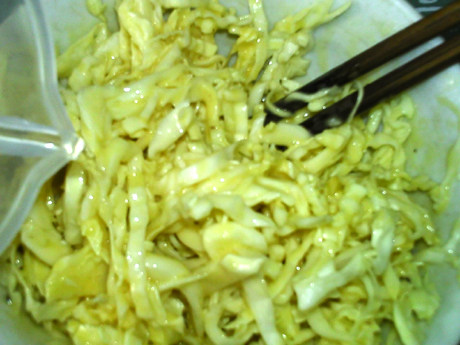 卷心菜煎饼步骤6