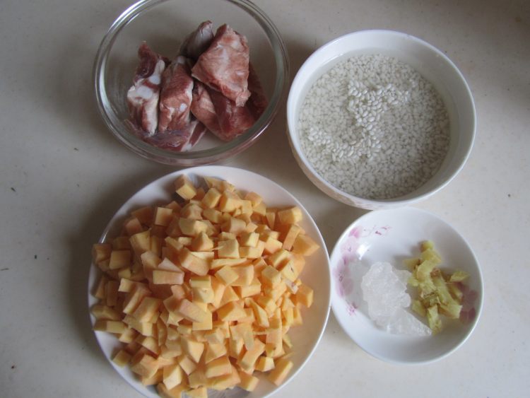 排骨红薯糯米饭步骤1