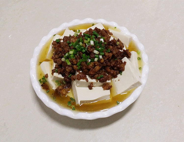 肉末蘸豆腐步骤11