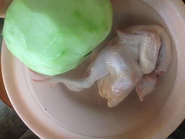 冬瓜炖鸡步骤1