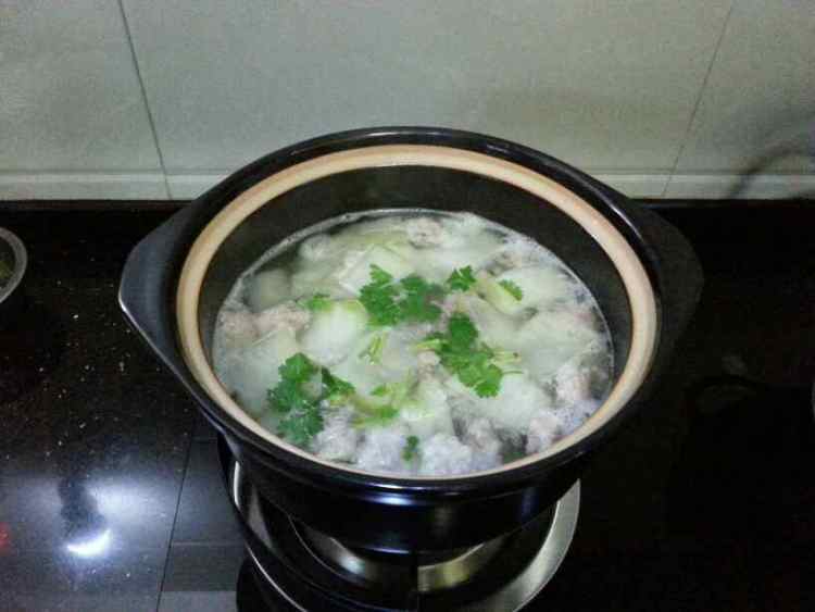 瑶柱肉丸冬瓜汤#新鲜步骤8
