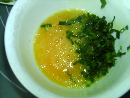 亚麻籽油韭菜蛋饼步骤4