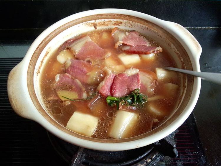 无油版腊肉炖山药步骤9