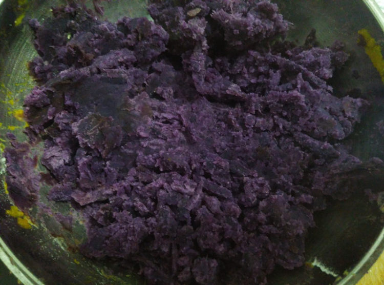 自制南瓜紫薯丸子步骤7