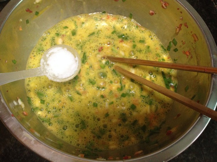 牛肉末韭菜炒鸡蛋步骤3