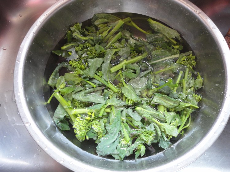 炝炒油菜苔步骤1