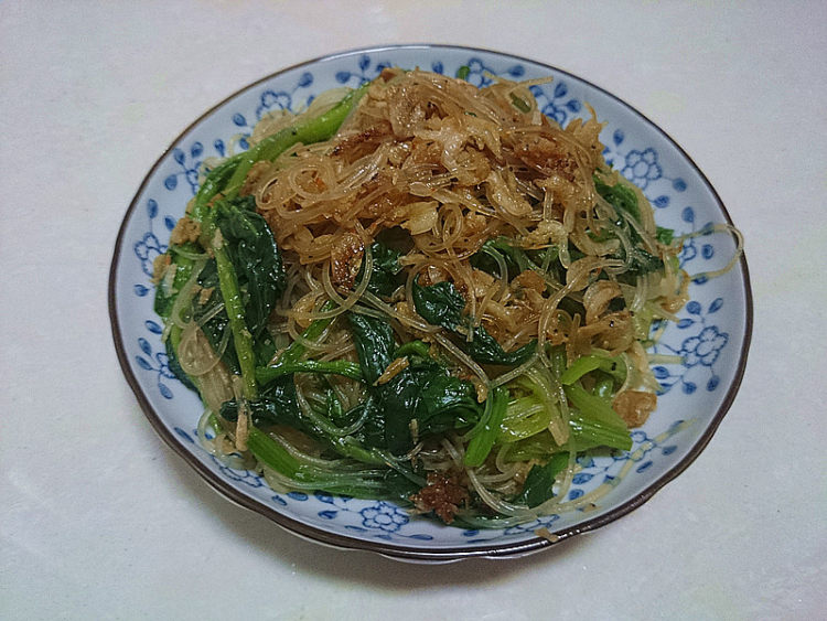 虾皮粉丝拌菠菜步骤12