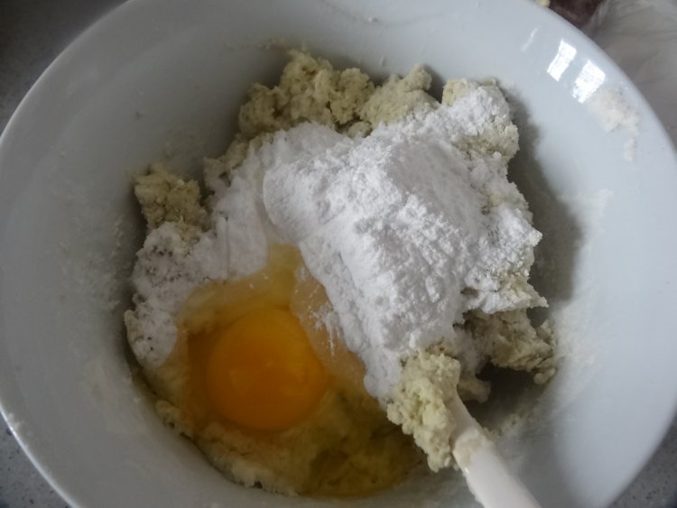 毛豆豆渣饼步骤4