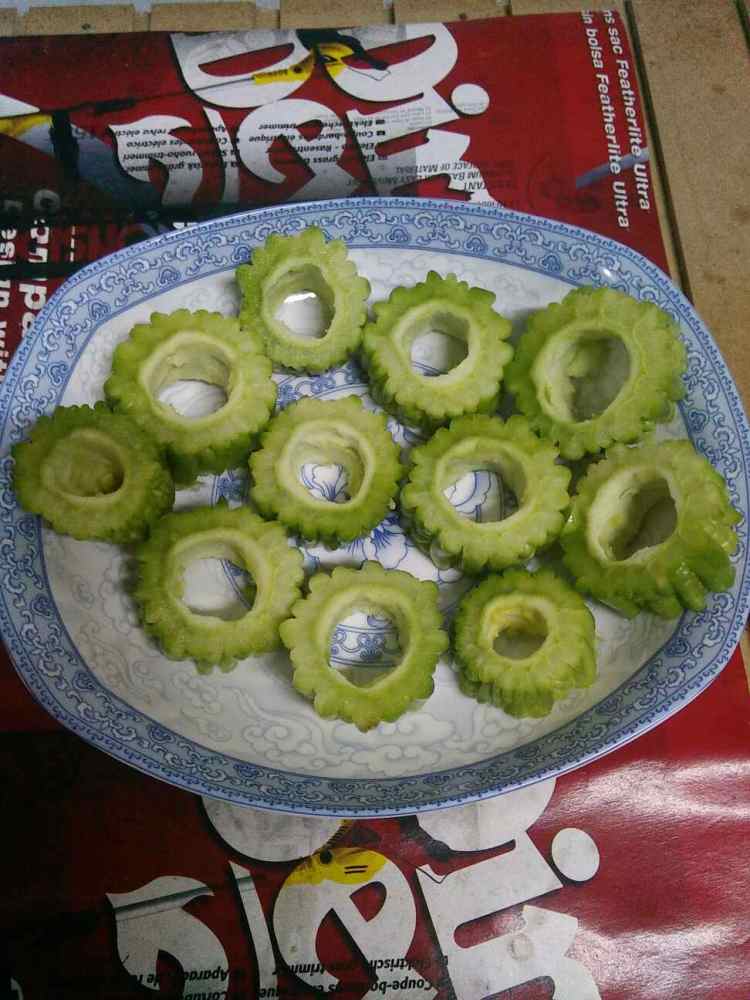 紫薯苦瓜步骤2