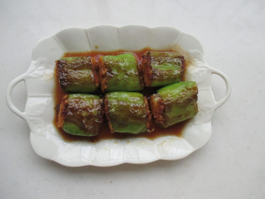 豆腐香菇酿青椒步骤12