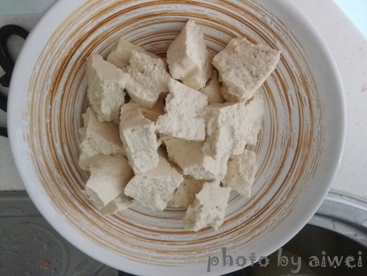 手掰老豆腐步骤3