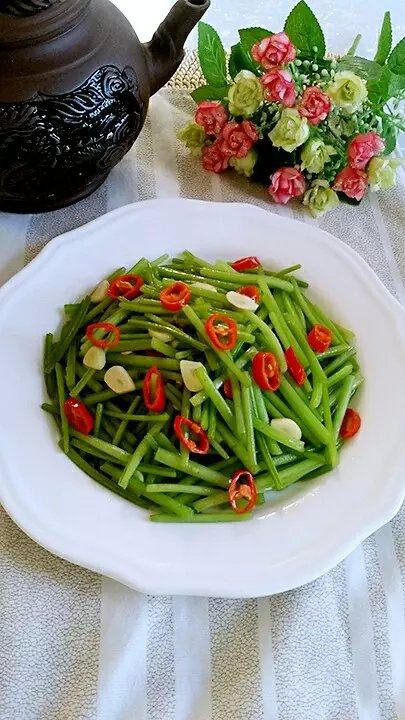 清炒红薯杆步骤10