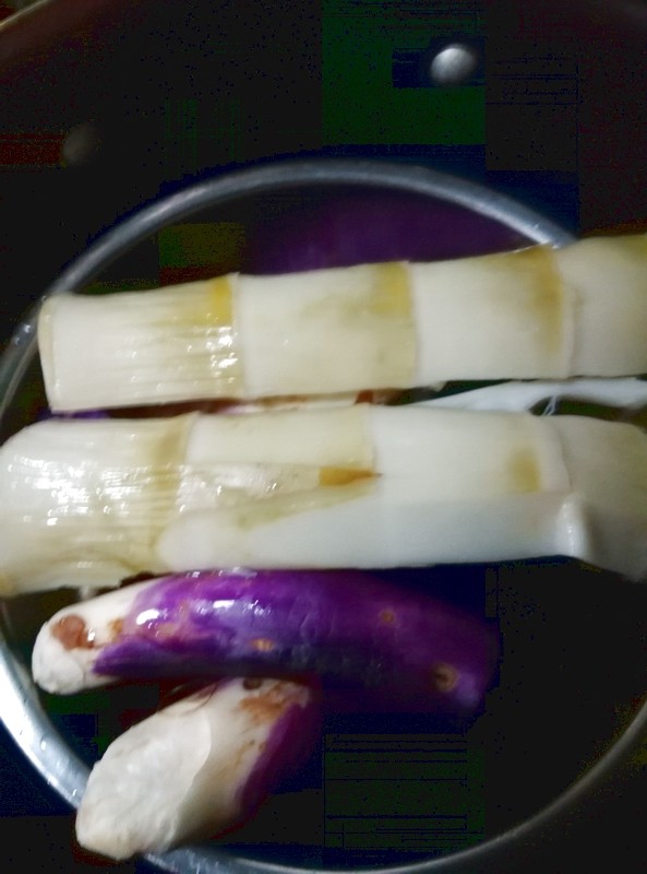 扁尖拌条茄步骤4