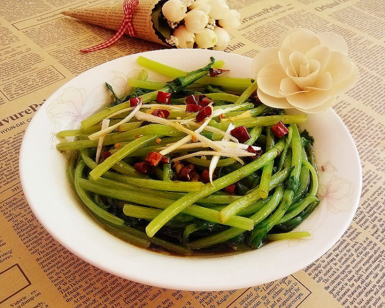 白灼茼蒿步骤10