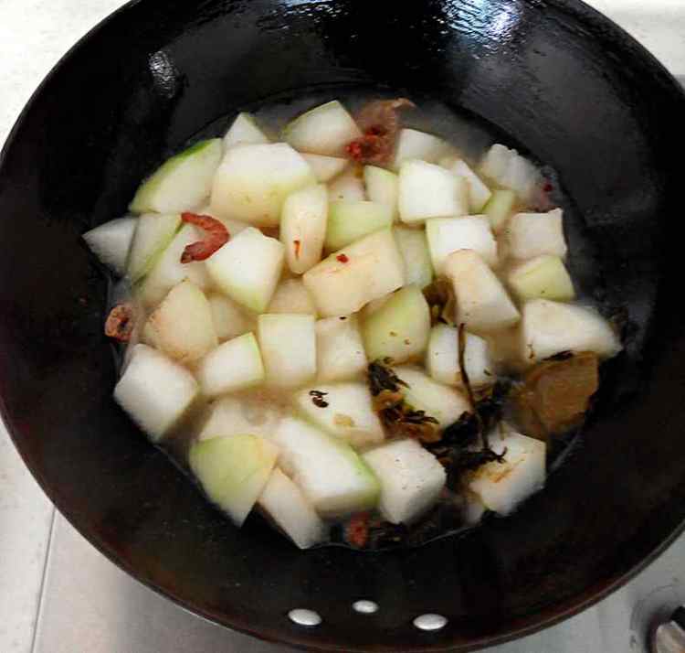 虾米酸菜冬瓜步骤4