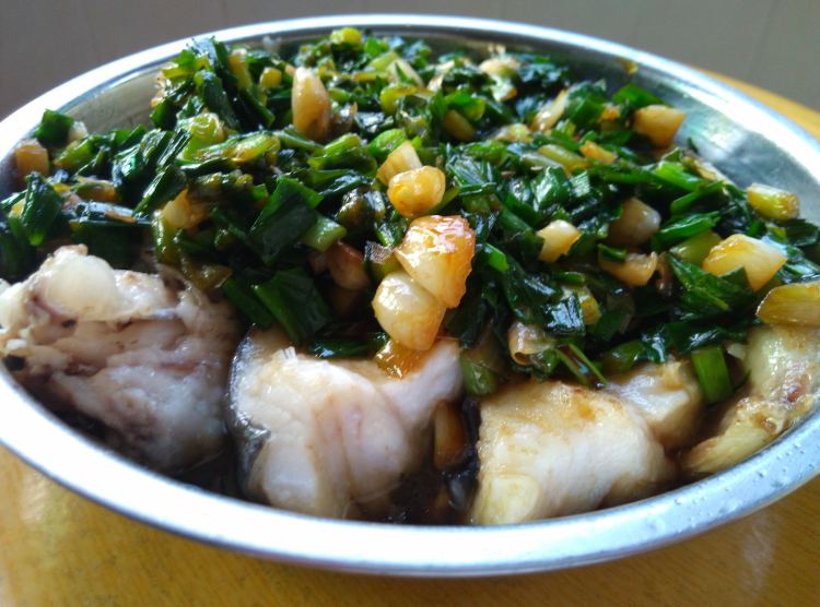 豉汁蒸鱼腩步骤7