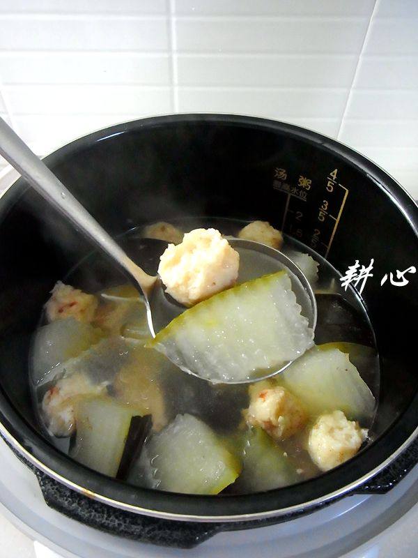 鱿鱼丸冬瓜汤步骤8