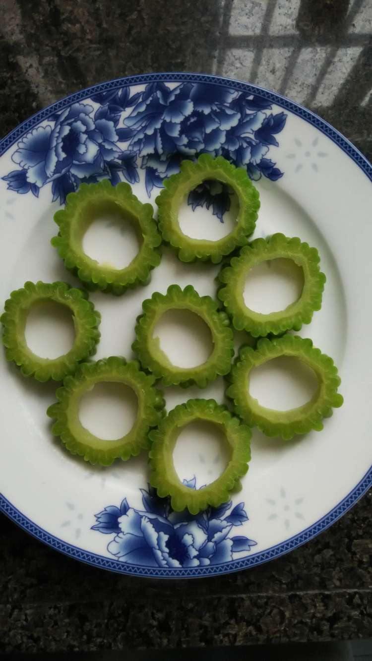 紫薯酿苦瓜步骤4