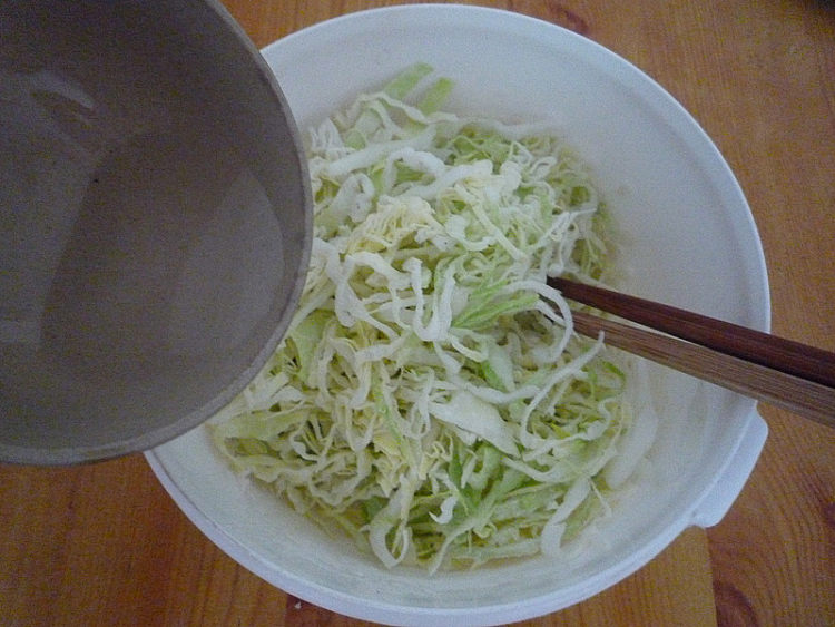 圆白菜烘蛋步骤4