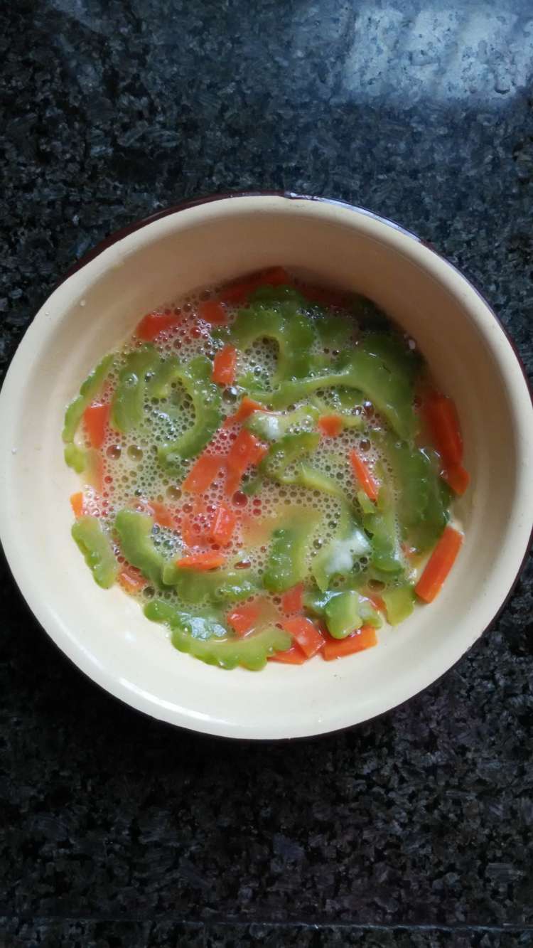 苦瓜煎饼步骤8