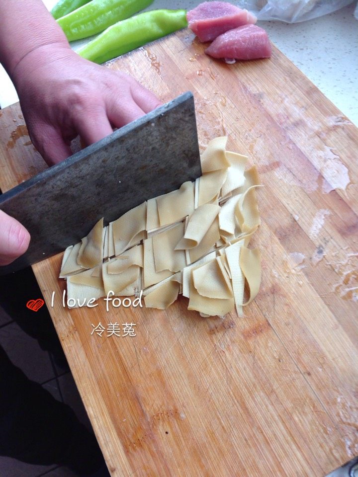 尖椒豆片步骤3