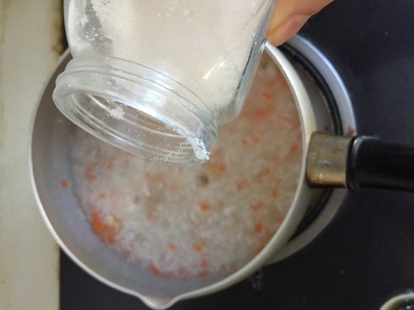 鲍鱼蔬菜粥步骤8
