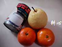柑橘梨子糖水步骤1