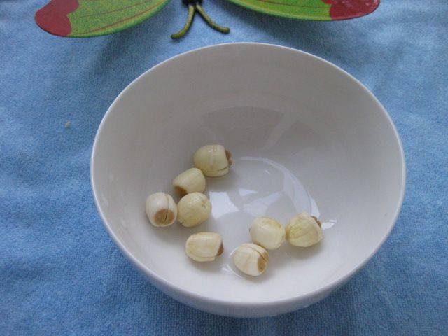 木瓜银耳莲子糖水步骤1