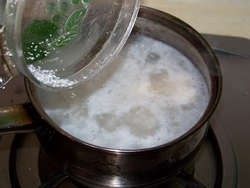 火龙果蛋花酒酿步骤12