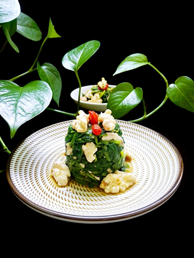 鲜核桃菠菜塔步骤15
