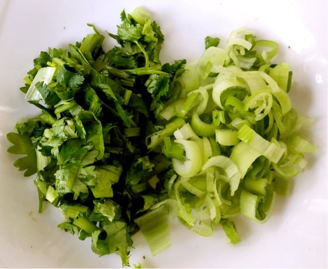 猪肝菠菜粥步骤4