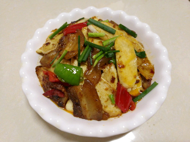 茭白回锅肉步骤11