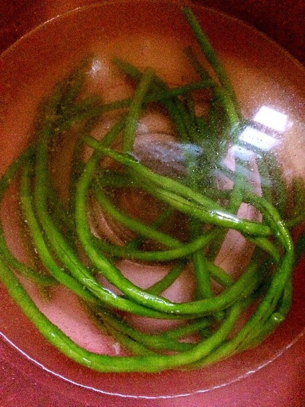 长豆角酿肉步骤3
