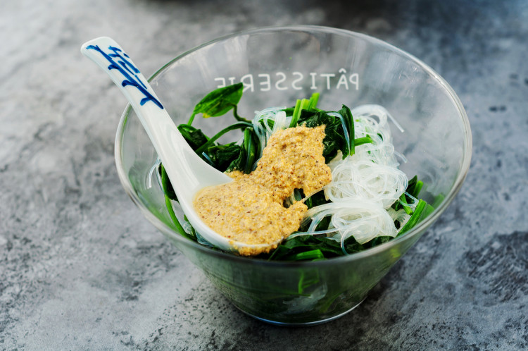 芥末菠菜粉丝步骤6