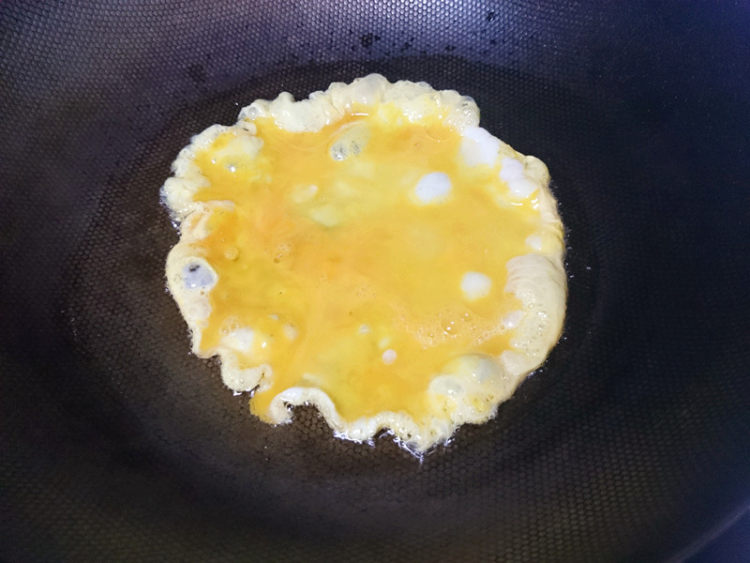 青菜鸡蛋煮豆丝步骤6