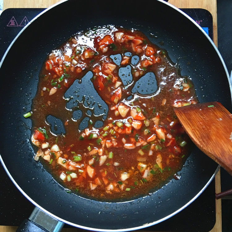 茄汁西葫芦肉饼步骤14