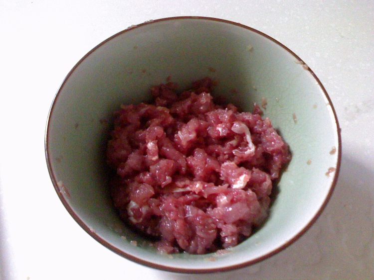 豆腐蒸肉步骤1