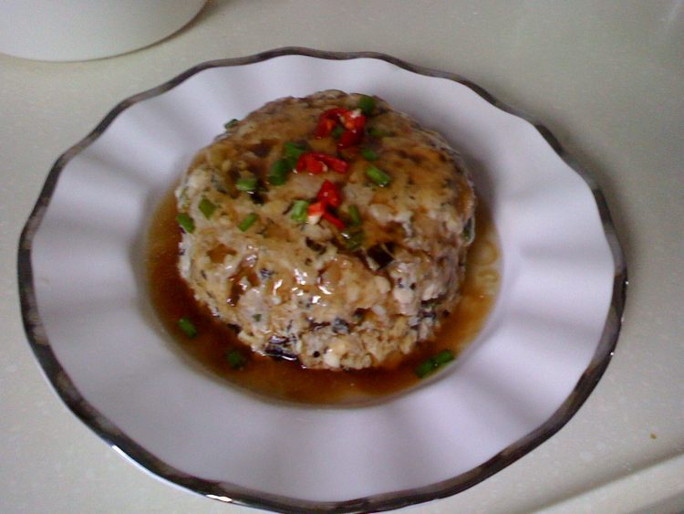豆腐蒸肉步骤8