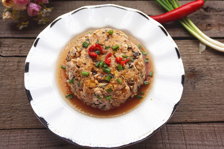 豆腐蒸肉步骤9