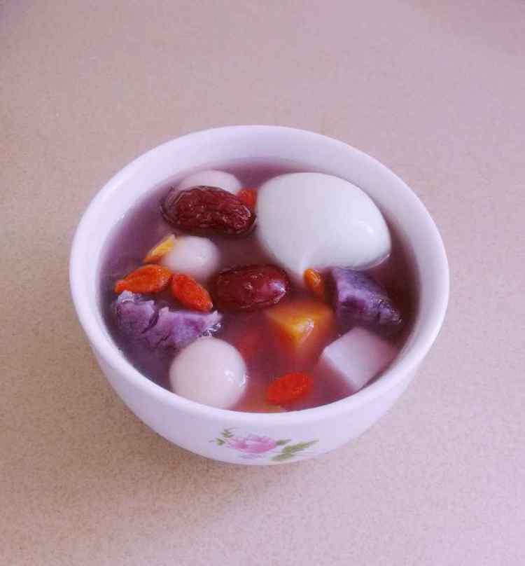 双薯芋头小圆子汤步骤9