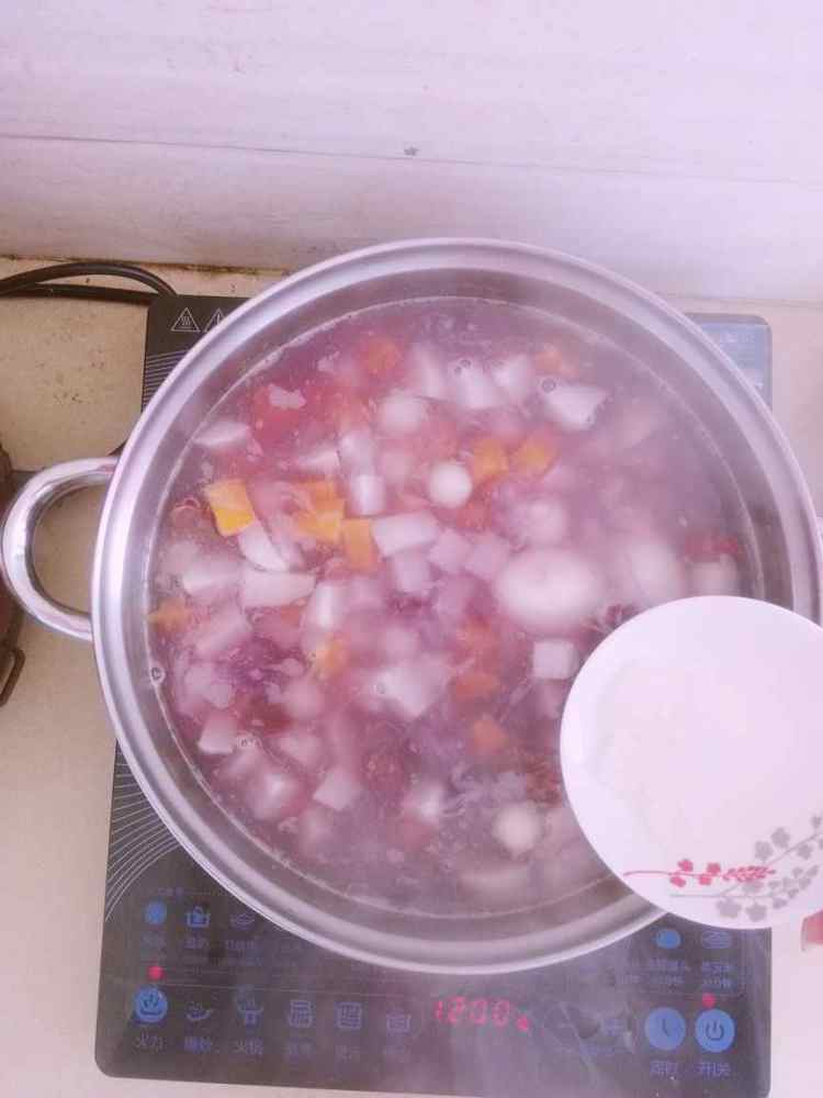 双薯芋头小圆子汤步骤7