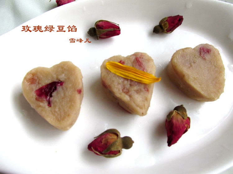 玫瑰绿豆馅步骤6