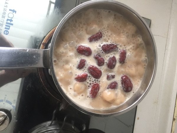 红枣桃仁养生粥步骤9