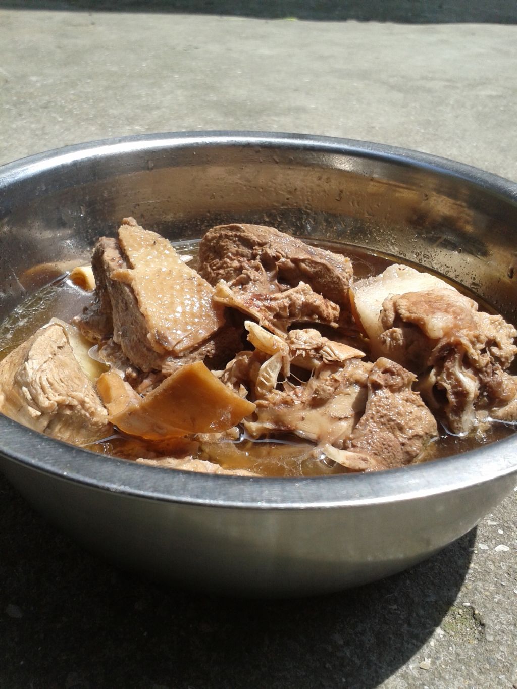 鱿鱼干炖鸭肉步骤5