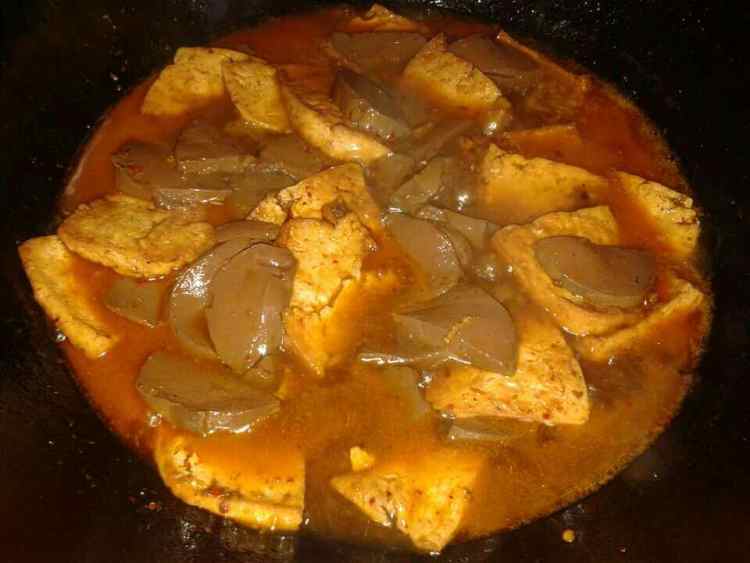 香辣鸭血豆腐步骤9