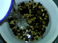 红黄黑豆浆步骤2