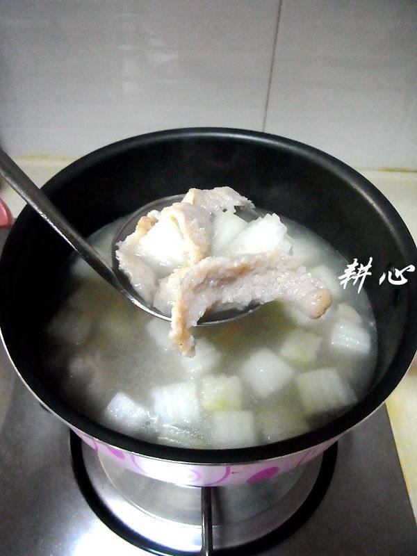 猪颈肉冬瓜汤步骤8