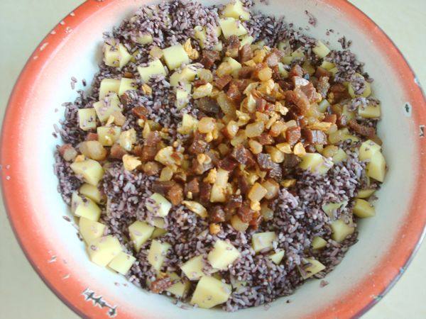 土豆紫米饭步骤9